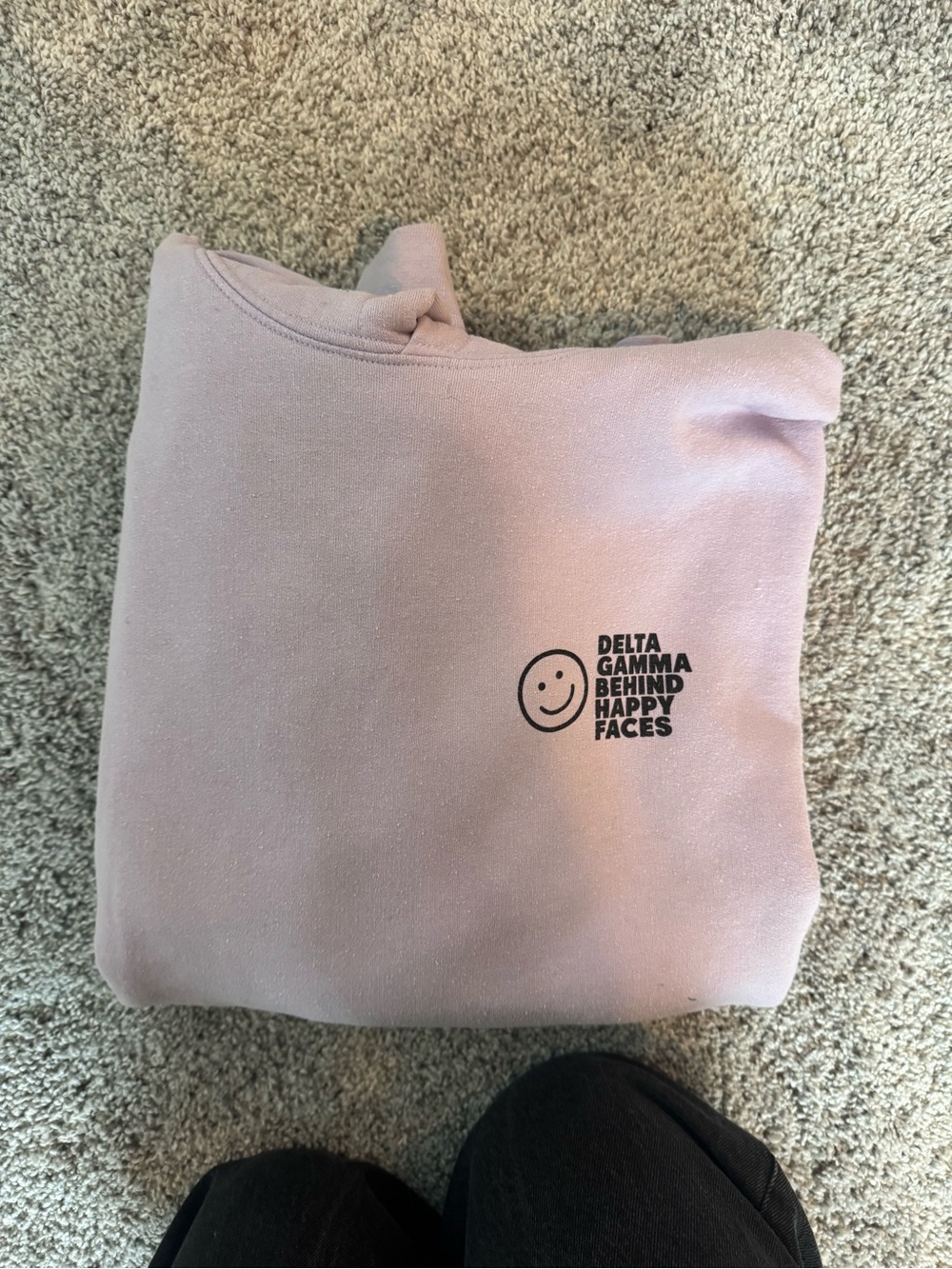 Delta gamma Lavender Hooded Sweatshirt